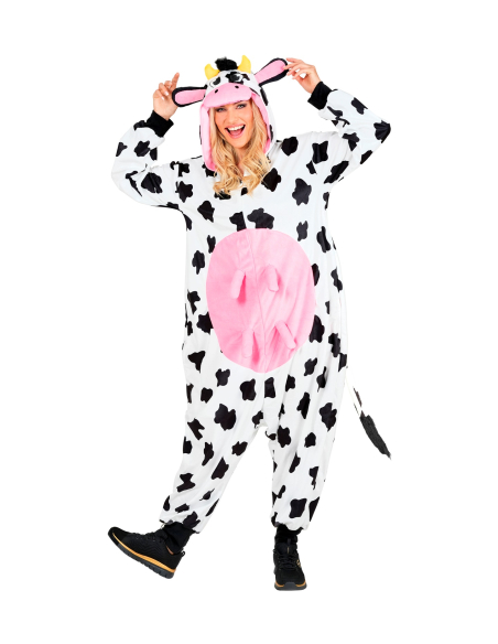 Combinaison pyjama vache – Onesie kigurumi mixte adulte avec pis ro