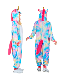 Combinaison pyjama licorne arc‑en‑ciel – Onesie kigurumi mixte adulte 2
