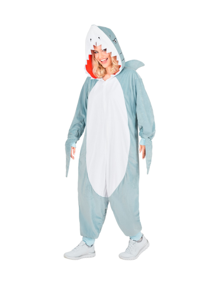 Combinaison pyjama requin – Onesie kigurumi mixte adulte