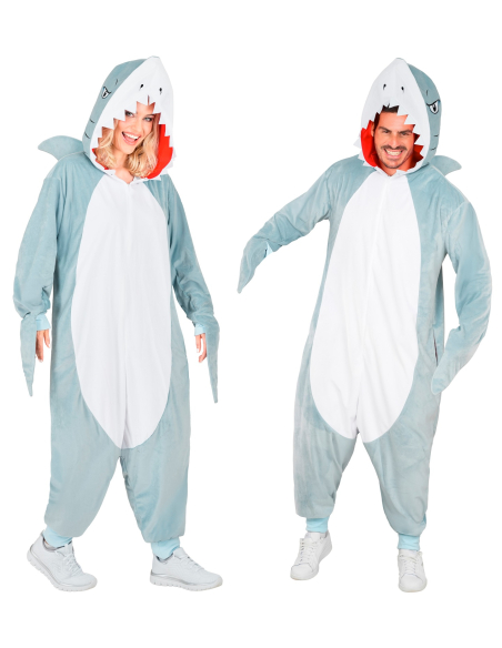 Combinaison pyjama requin – Onesie kigurumi mixte adulte
