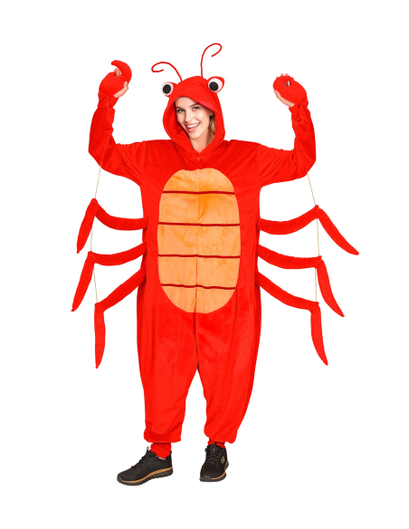 Combinaison déguisement homard – Costume crustacé rouge mixte adulte