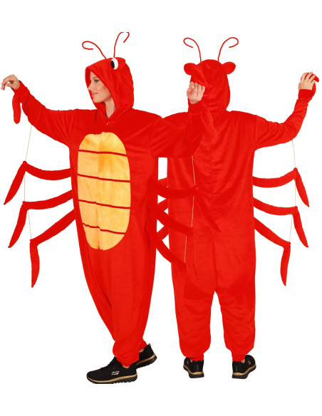 Combinaison déguisement homard – Costume crustacé rouge mixte adulte