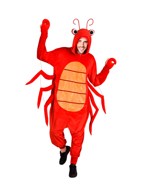 Combinaison déguisement homard – Costume crustacé rouge mixte adulte
