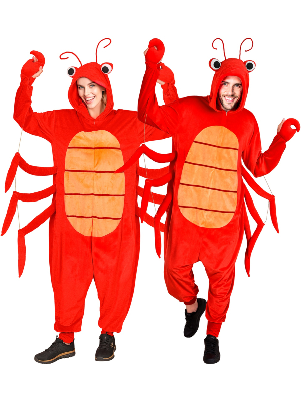 Combinaison déguisement homard – Costume crustacé rouge mixte adulte