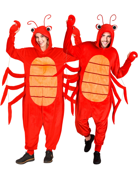 Combinaison déguisement homard – Costume crustacé rouge mixte adulte