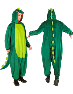 Combinaison pyjama dinosaure vert – Onesie kigurumi dragon mixte adult 2
