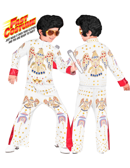 Déguisement Elvis enfant Fast Costume – Tenue rock du King