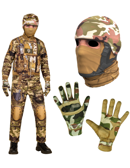 Déguisement soldat enfant – FAST Costume militaire réaliste