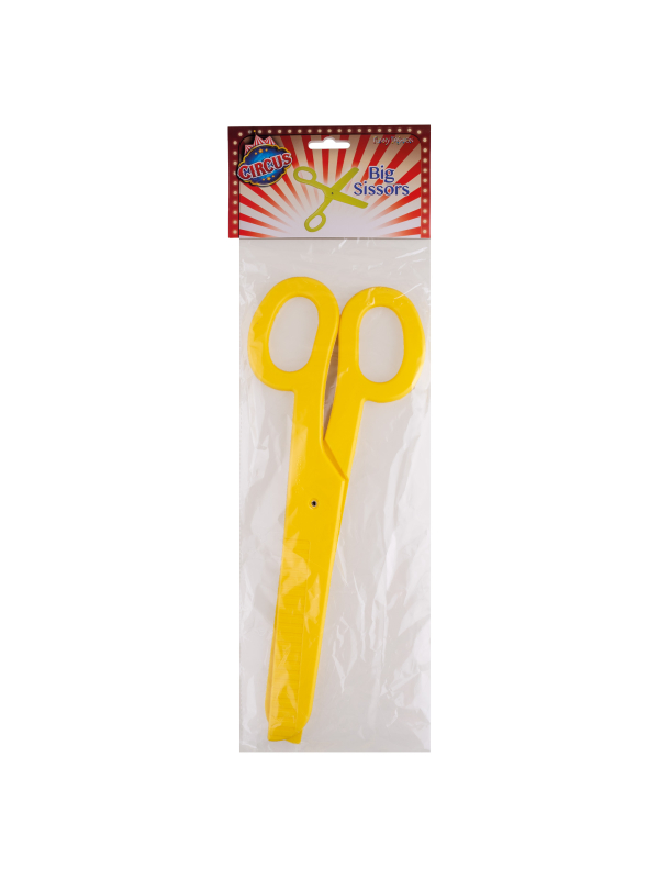 Ciseaux géants de clown – Accessoire carnaval enfant & adulte (40 cm
