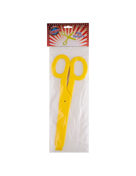 Ciseaux géants de clown – Accessoire carnaval enfant & adulte (40 cm
