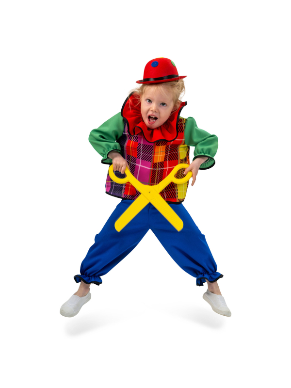 Ciseaux géants de clown – Accessoire carnaval enfant & adulte (40 cm