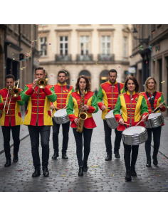 Veste de carnaval homme inspiration Brésil – Tenue de groupe fanfare & parade