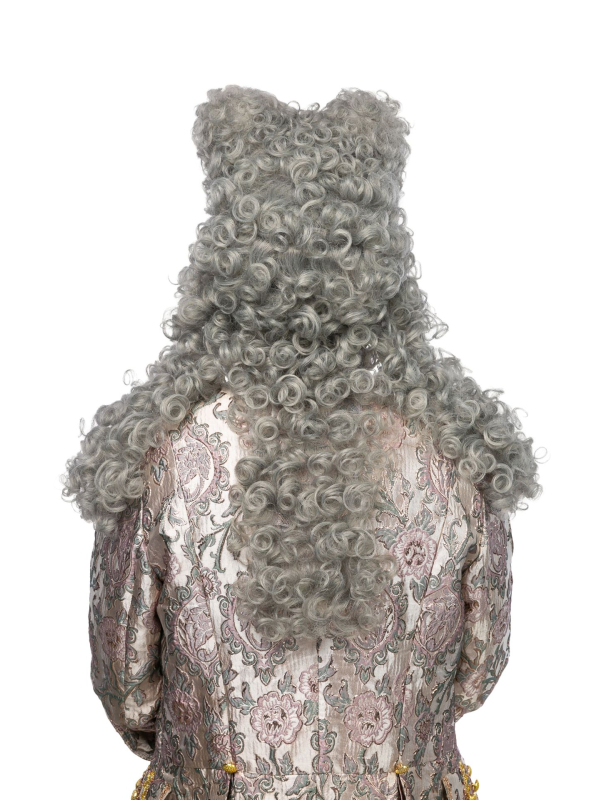 Perruque XVIIIe Allonge homme – Juge ou Marquis gris
