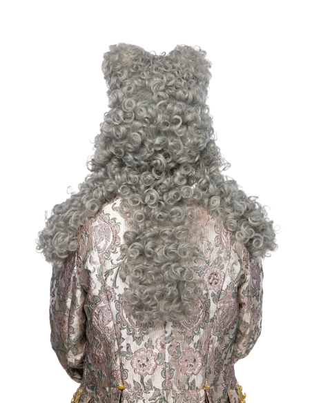 Perruque XVIIIe Allonge homme – Juge ou Marquis gris