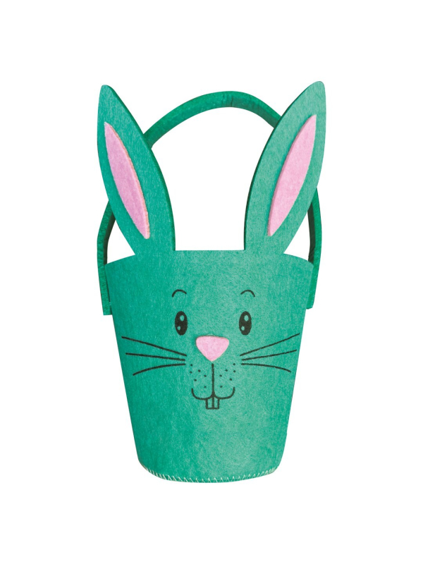 Panier de Pâques en feutrine Lapin – Idéal pour la chasse aux œufs