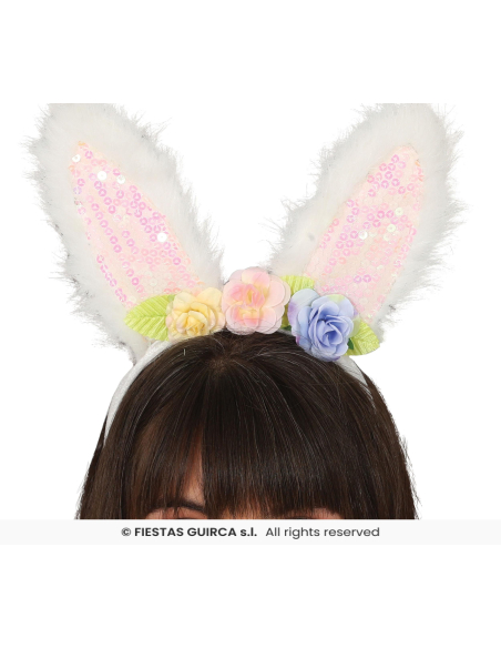Serre-tête Lapin de Pâques Fleuri – Oreilles Douces & Printanière