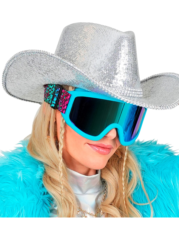 Lunettes Après-Ski Party Léopard – Accessoire Festival & Soirée Hiver Arc-en-ciel