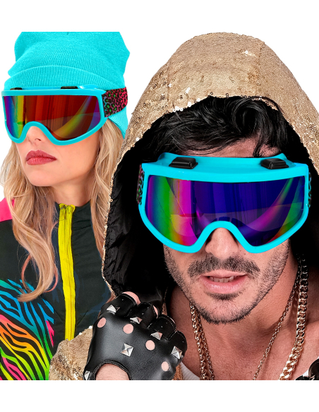 Lunettes Après-Ski Party Léopard – Accessoire Festival & Soirée Hiver Arc-en-ciel