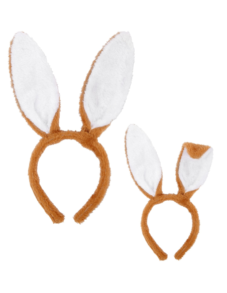 Oreilles de Lapin Marron – Accessoire Costume Pâques & Carnaval