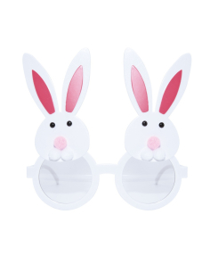 Lunettes Lapin Blanc – Accessoire Festif Pâques & Carnaval 2