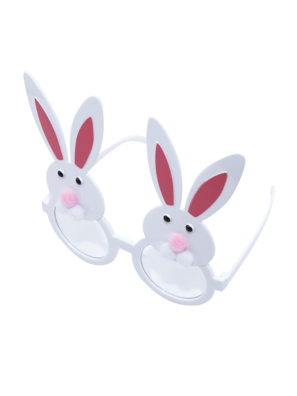 Lunettes Lapin Blanc – Accessoire Festif Pâques & Carnaval
