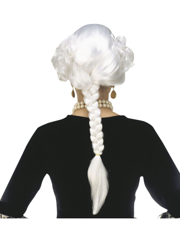 Perruque Marquise Blanche XVIIIe Siècle – Perruque Baroque Femme Aristocrate