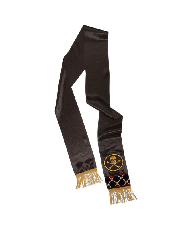Ceinture de Pirate Noire avec Franges – Accessoire Costume Pirate Adulte