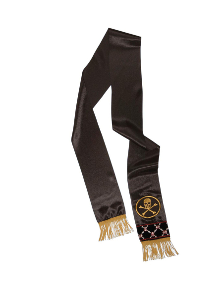 Ceinture de Pirate Noire avec Franges – Accessoire Costume Pirate Adulte