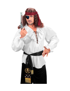 Ceinture de Pirate Noire avec Franges – Accessoire Costume Pirate Adulte 2