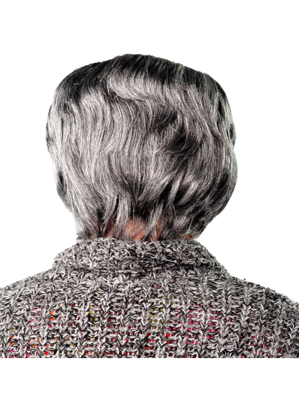 Perruque de grand-père grise – Style senior réaliste pour déguisement