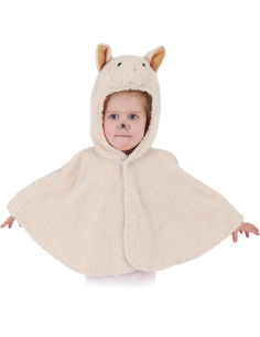 Cape mouton bébé en peluche – Déguisement agneau doux et confortable 2-3 ans