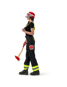 Pantalon de pompier femme à bretelles – Déguisement pompier 2
