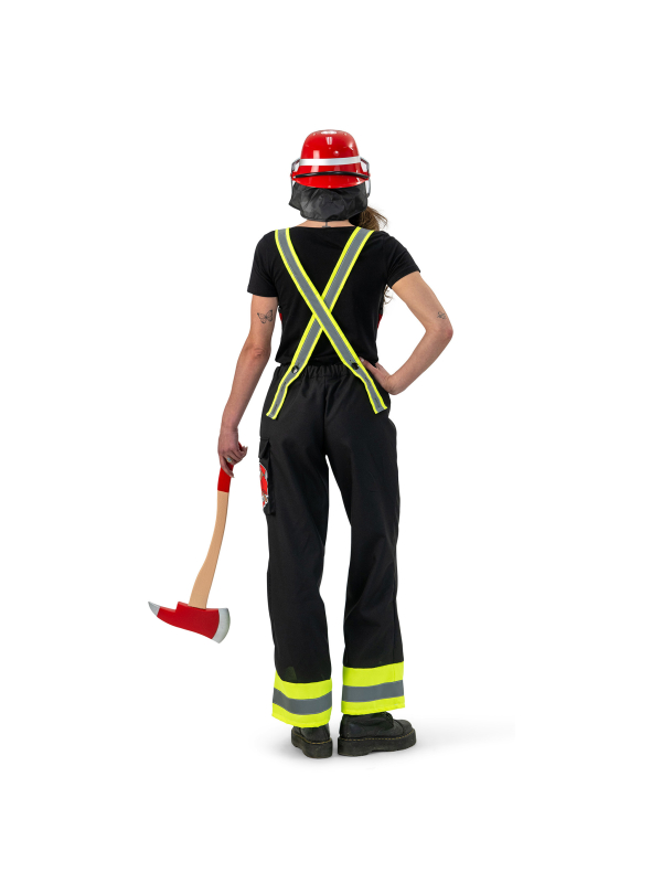 Pantalon de pompier femme à bretelles – Déguisement pompier