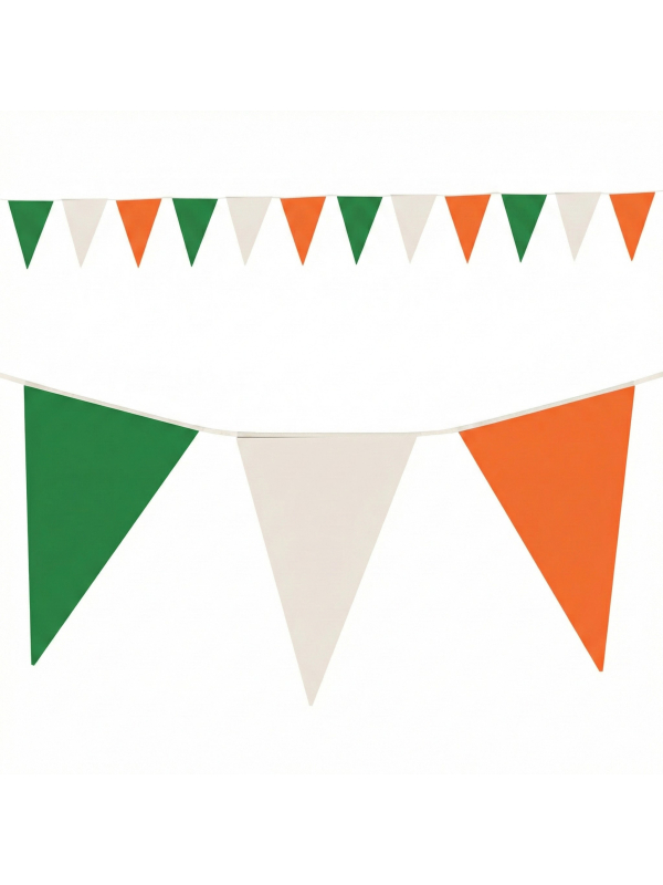 Guirlande drapeaux irlandais 7 mètres – Décoration Saint-Patrick pour bar & pub