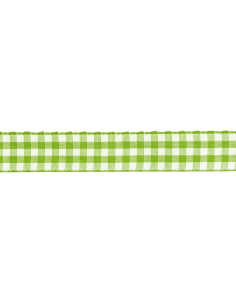 Ruban vichy vert lime 1,5 cm x 2 m – Décoration Pâques & DIY printanier