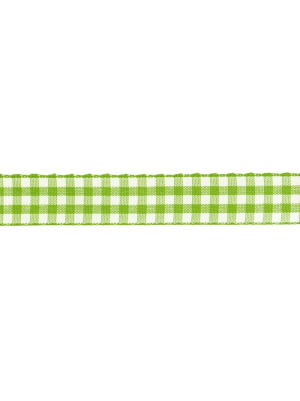 Ruban vichy vert lime 1,5 cm x 2 m – Décoration Pâques & DIY printanier