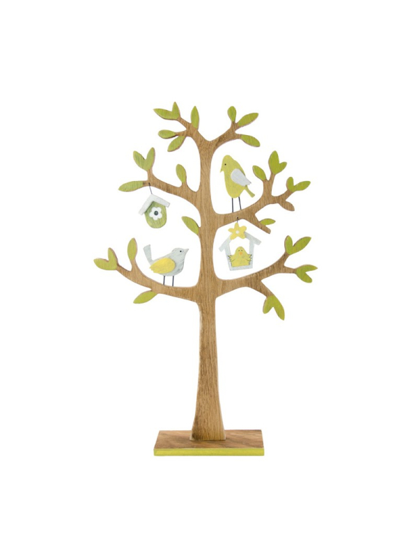 Décoration de Pâques en bois – Arbre décoratif 22 cm