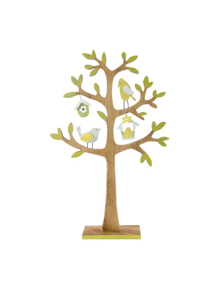 Décoration de Pâques en bois – Arbre décoratif 22 cm