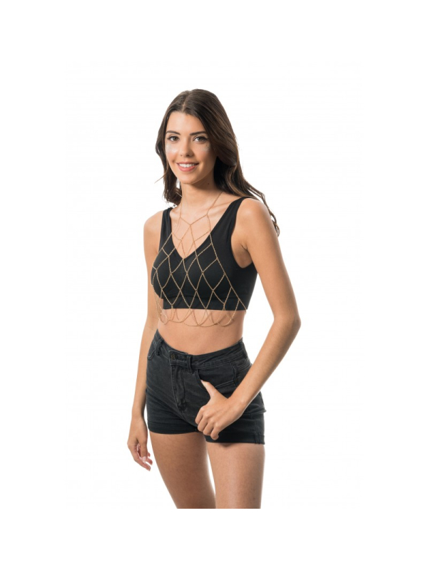 Bijou de Corps Festival Forme Losange Or TU