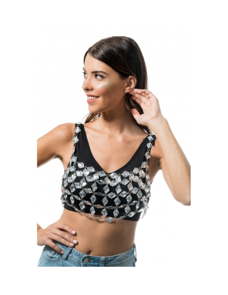 Top Bijou Festival en Strass Transparents TU