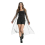 Longue veste noire Summer Festival femme – Tulle scintillant & effet scène