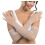 Gants filet blancs avec strass femme – Festival & scène (45 cm)