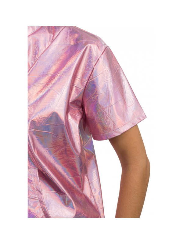 Ensemble veste et short irisé rose femme – 2 pièces festival & lifestyle
