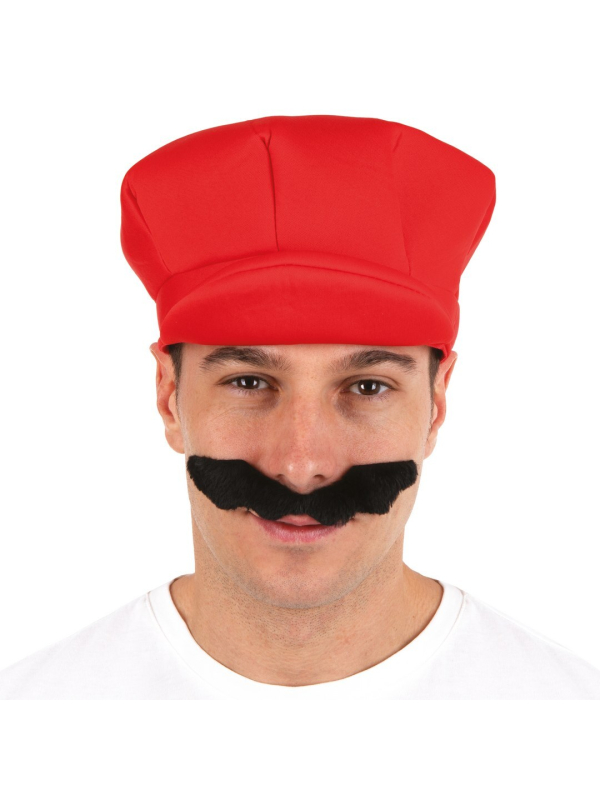 Casquette de plombier rouge adulte – Accessoire déguisement inspiré jeu vidéo