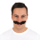 Moustache de plombier noire – Accessoire déguisement adhésif adulte