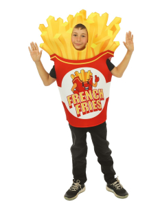 Déguisement Frites Enfant – Costume Nourriture Drôle et Original