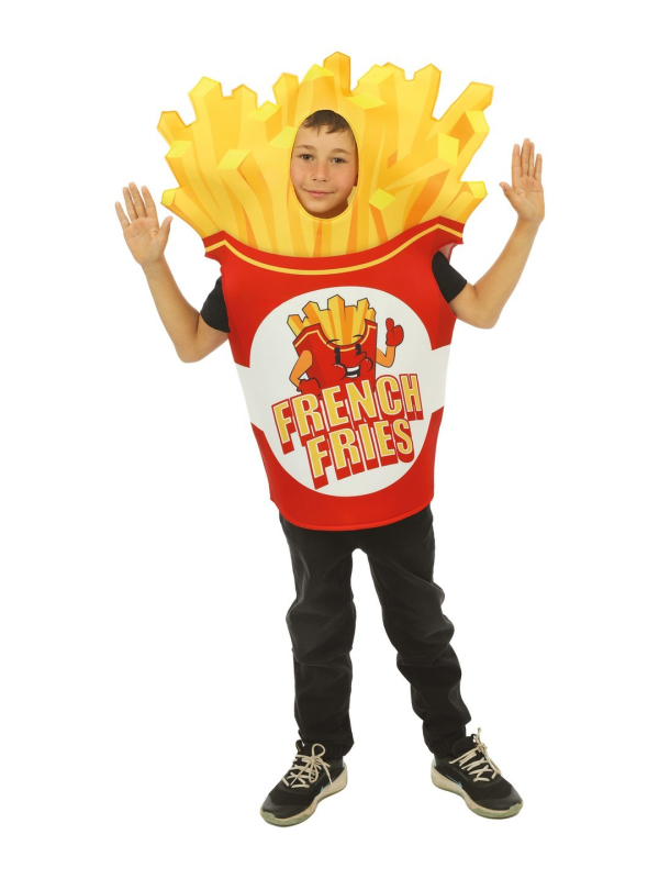 Déguisement Frites Enfant – Costume Nourriture Drôle et Original