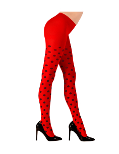 Collants coccinelle femme – 70 DEN opaques pour carnaval & déguisement 2