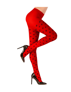 Collants coccinelle femme – 70 DEN opaques pour carnaval & déguisement