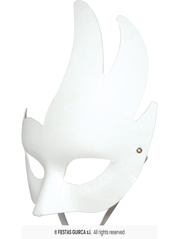 Masque vénitien à peindre avec élastique – Taille unique adulte